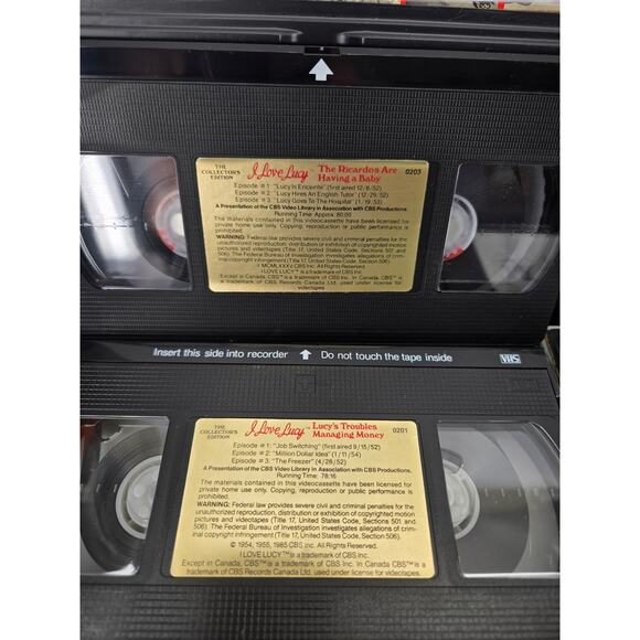 Vintage I Love Lucy The Collector's Edition Lot of 6 VHS Video Tapes - Series - Picture 4 of 5